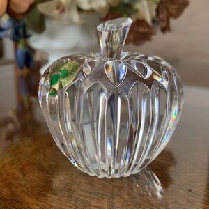 Waterford Crystal Apple Ireland Vintage Paper Weight PaperWeight Water Ford Gift